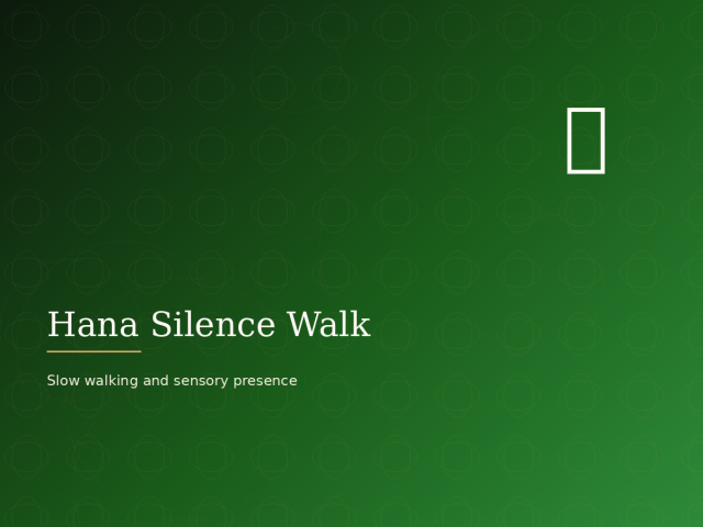 Hana Silence Walk