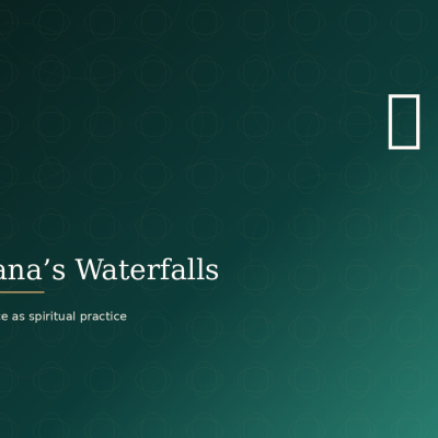 Hana’s waterfalls: silence as a spiritual practice